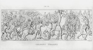 La Colonna Trajana door Italian School