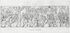 La Colonna Trajana door Italian School