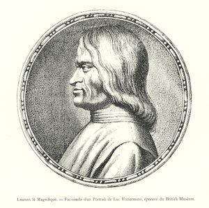 Laurent de Magnifique, Fac-simile van een Portret van Luc Vostermans, proef van het British Museum