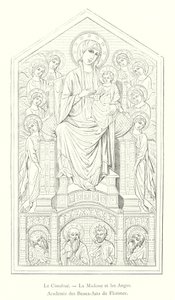 Cimabue, De Madonna en de Engelen, Academie voor Schone Kunsten van Florence door Italian School