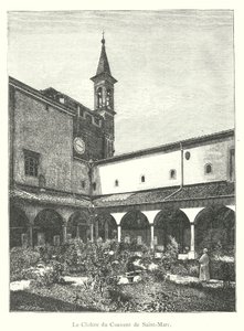 Het klooster van het klooster van San Marco door Italian School