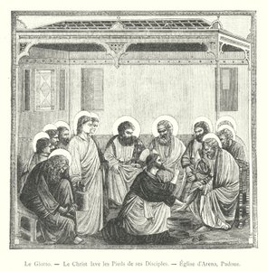 Giotto, Christus wast de voeten van zijn discipelen, Arena Kerk, Padua door Italian School