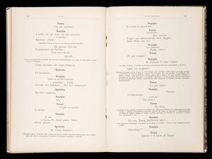 Libretto della Tosca door Giacomo Puccini, Edition Ricordi, Italië door Italian School