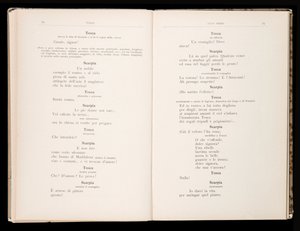 Libretto della Tosca door Giacomo Puccini, Edition Ricordi, Italië door Italian School
