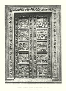 Lorenzo Ghiberti, deur van het baptisterium door Italian School