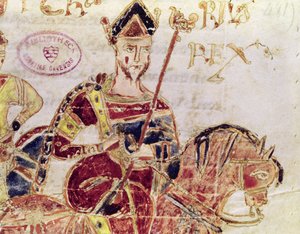 Ms 4 Lotharius I (ca. 795-855) op zijn paard