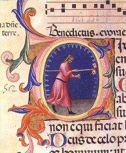 Ms 559 f.113v Geïllustreerde initiaal 
