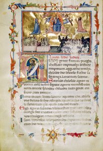 Ms. B.R. 19, c. 62b, uit Laudi Spirituali door de Compagnie van St. Giles door Italian School