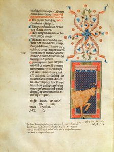 Ms Latin 7272 fol 113 Verluchte kalenderpagina voor april door Italian School