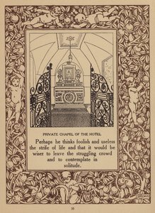 Pagina uit brochure voor San Domenico Palace Hotel, Taormina (litho) door Italian School