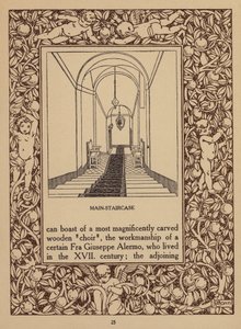Pagina uit brochure voor San Domenico Palace Hotel, Taormina (litho) door Italian School