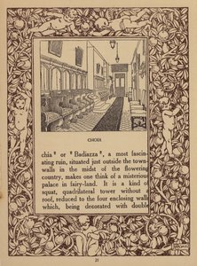 Pagina uit brochure voor San Domenico Palace Hotel, Taormina (litho) door Italian School