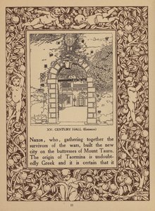 Pagina uit brochure voor San Domenico Palace Hotel, Taormina (litho) door Italian School