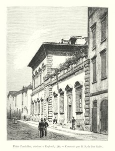 Pandolfini-paleis, toegeschreven aan Raphael door Italian School