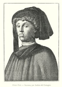 Pitti-paleis, Onbekend, door Andrea del Castagno (gravure) door Italian School