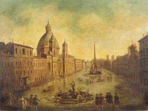 Piazza Navona Overstroomd