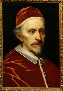Paus Innocentius XI, geboren Benedetto Odescalchi ... (schilderij op doek) door Italian School