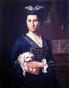 Portret van Anna Paoli, c.1750 door Italian School
