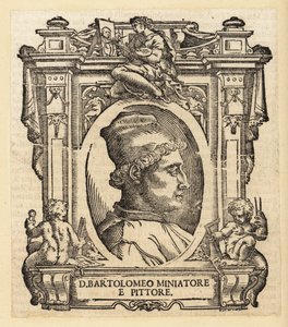 Portret van Bartolomeo della Gatta, Italiaanse schilder, verluchter en architect door Italian School