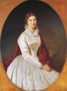 Portret van Costanza Trotti Arconati Visconti door Italian School