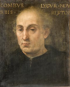 Portret van Cristoforo Colombo, ca. 1516 door Italian School