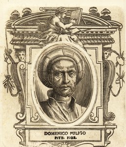 Portret van Domenico Puligo, Italiaanse schilder van de Renaissance, actief in Florence door Italian School