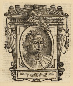 Portret van Francesco Granacci, Italiaanse schilder van de Renaissance uit Florence