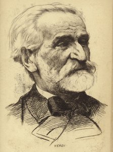 Portret van Giuseppe Verdi door Italian School