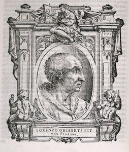 Portret van Lorenzo Ghiberti uit Vasaris Levens van de Kunstenaars, voor het eerst gepubliceerd in 1550 door Italian School