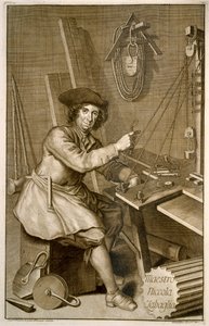 Portret van Maestro Niccola Zabaglia door Italian School