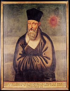 Portret van Matteo Ricci (1552-1610) Italiaanse missionaris, oprichter van de Jezuïetenmissie in China