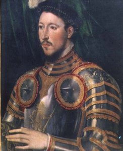 Portret van een man in harnas