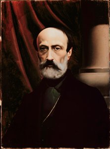Portret van de Italiaanse republikeinse politicus Giuseppe Mazzini