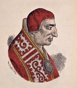 Portret van paus Benedictus VIII (1012-1024) door Italian School