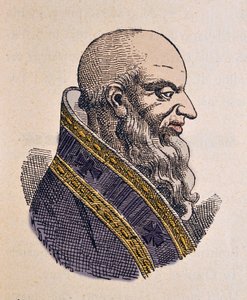 Portret van paus Bonifatius III (607-608) door Italian School