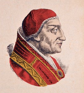 Portret van paus Clemens IV door Italian School