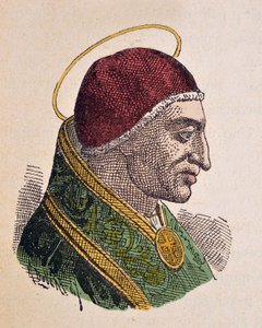 Portret van paus Dionysius (259-268) door Italian School