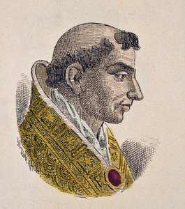 Portret van paus Stefanus VII (927-931) door Italian School