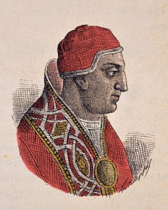 Portret van paus Gregorius II (715-731) door Italian School