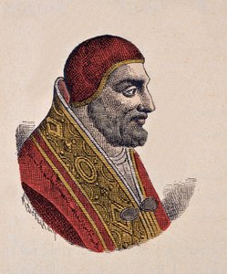 Portret van paus Johannes XIX (1024-1032) door Italian School