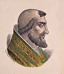 Portret van paus Leo IX (1049-1054) door Italian School