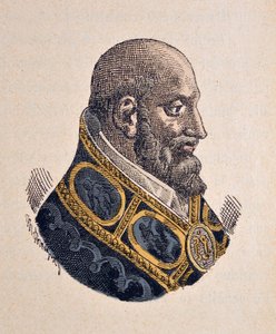 Portret van paus Marcellus II (1555) door Italian School
