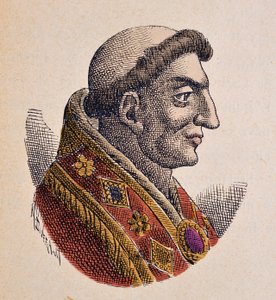 Portret van paus Marinus I (882-884)