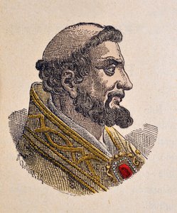 Portret van Paus Pelagius I (556-561)