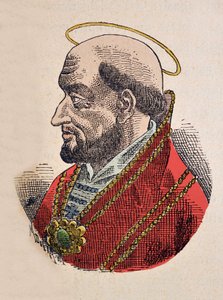 Portret van paus Silverius (535-536) door Italian School