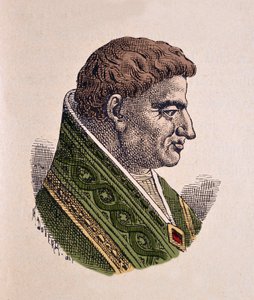 Portret van paus Victor II (1086-1087) door Italian School
