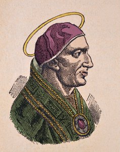 Portret van paus Zosimus (417-418) door Italian School
