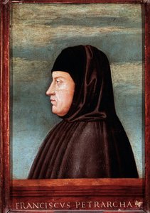 Portret van de dichter Francesco Petrarca (1304-1374) Schilderij van de Venetiaanse School. 15e eeuw Rome, Galleria Borghese