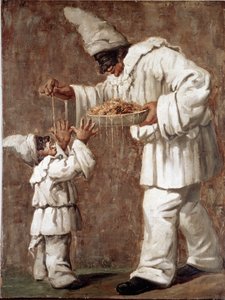 Pulcinella (Polichinelle) personage van de commedia dell