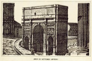 Rome: Boog van Septimius Severus door Italian School